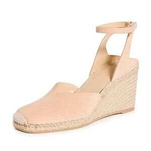 Vince Cecilia Ankle Strap Suede Espadrille Wedge Blonde- SZ 10-NIB